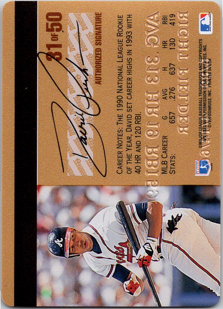 1995 Studio Gold Series Baseball - Pick From List - Picture 52 of 88