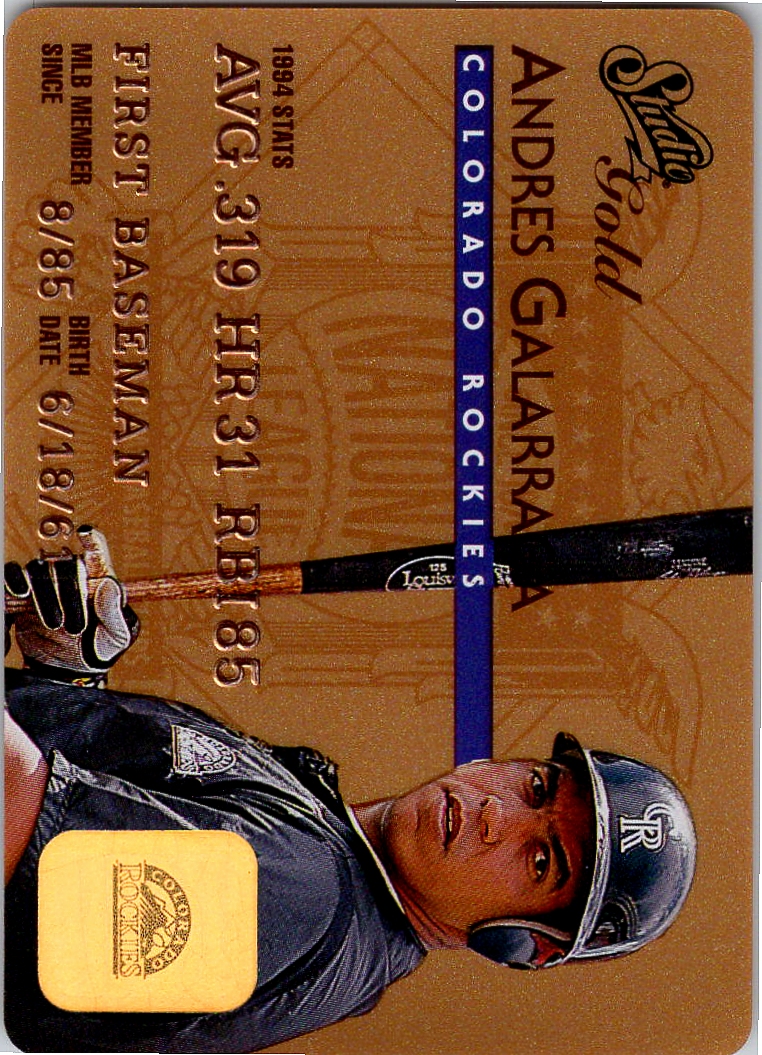 1995 Studio Gold Series Baseball - Pick From List - Picture 73 of 88